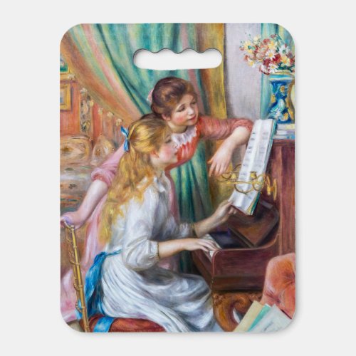 Pierre Auguste Renoir _ Young Girls at the Piano Seat Cushion
