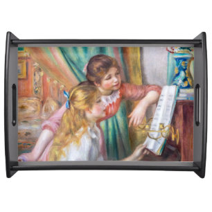Pierre Auguste Renoir - Young Girls at the Piano Serving Tray