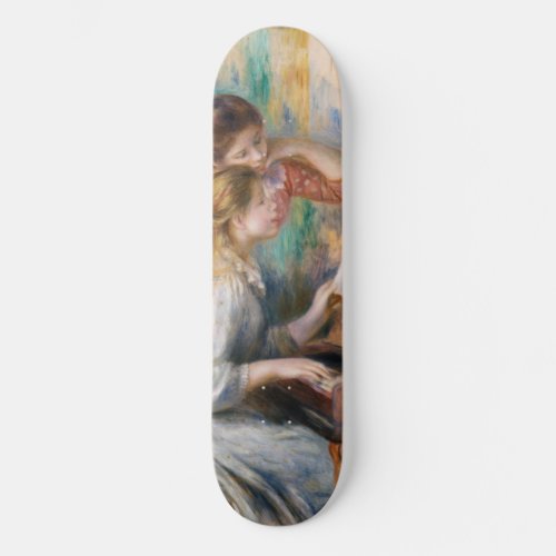 Pierre Auguste Renoir _ Young Girls at the Piano Skateboard