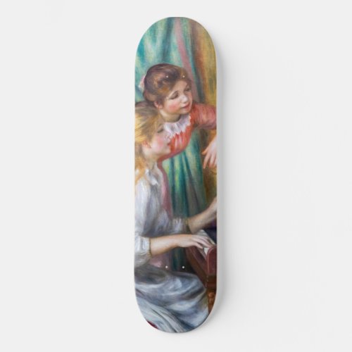 Pierre Auguste Renoir _ Young Girls at the Piano Skateboard