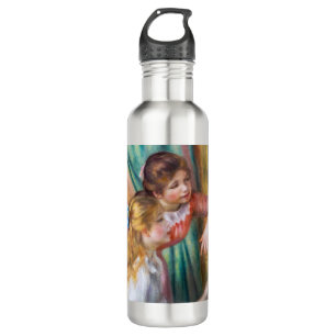 Pierre Auguste Renoir - Young Girls at the Piano Stainless Steel Water Bottle