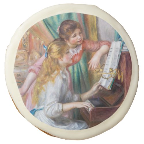 Pierre Auguste Renoir _ Young Girls at the Piano Sugar Cookie