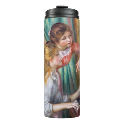 Pierre Auguste Renoir _ Young Girls at the Piano Thermal Tumbler