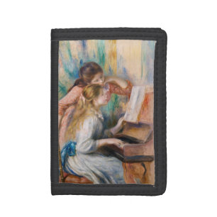 Pierre Auguste Renoir - Young Girls at the Piano Tri-fold Wallet