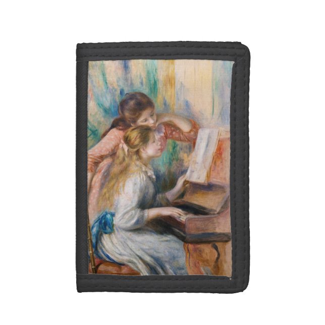 Pierre Auguste Renoir - Young Girls at the Piano Trifold Wallet (Front Vertical)