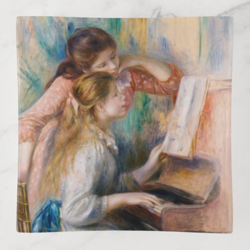 Pierre Auguste Renoir _ Young Girls at the Piano Trinket Tray