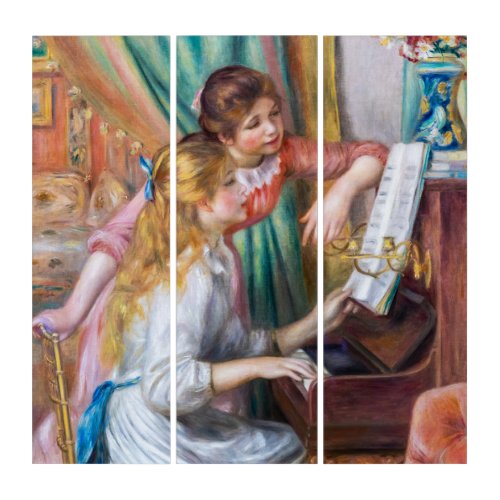 Pierre Auguste Renoir _ Young Girls at the Piano Triptych