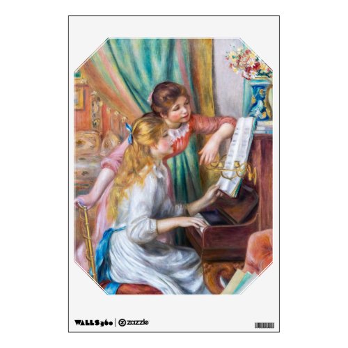 Pierre Auguste Renoir _ Young Girls at the Piano Wall Decal