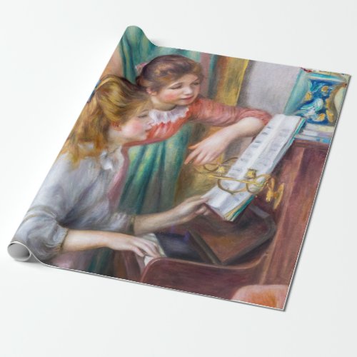Pierre Auguste Renoir _ Young Girls at the Piano Wrapping Paper