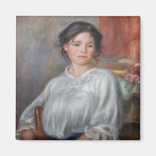 Pierre-Auguste Renoir - Young Woman Seated Magnet (Front)