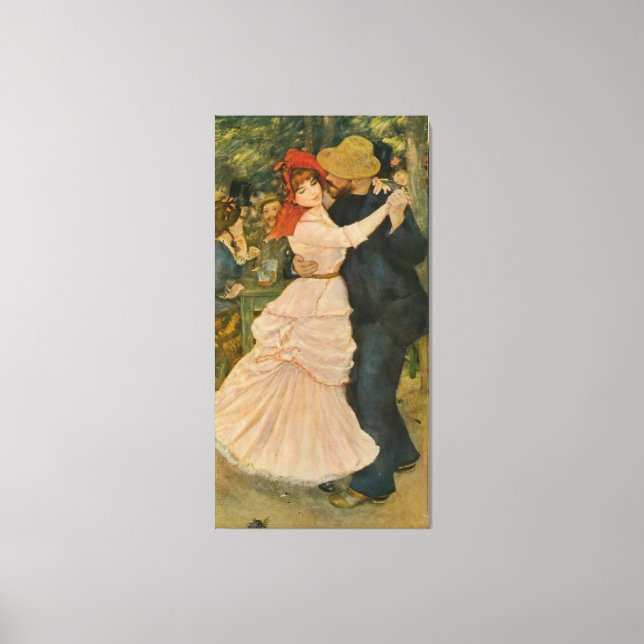 Pierre-Auguste Renoir's Dance at Bougival (1883) Canvas Print (Front)