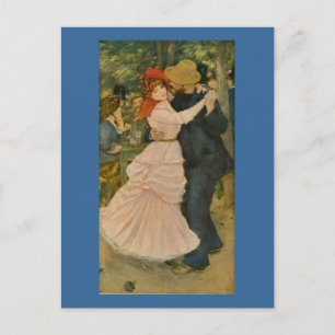 Pierre-Auguste Renoir's Dance at Bougival (1883) Postcard