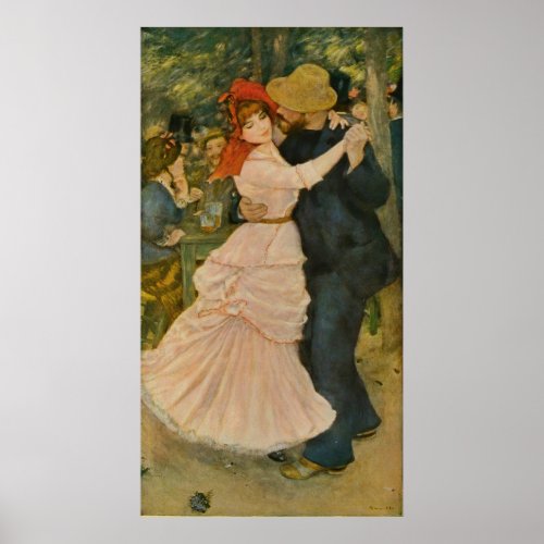 Pierre_Auguste Renoirs Dance at Bougival 1883 Poster