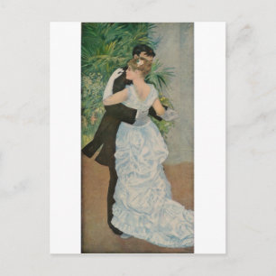 Pierre-Auguste Renoir's Dance in the Town (1883) Postcard