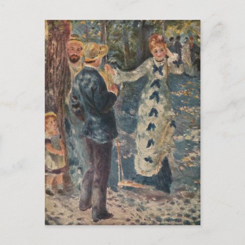 Pierre_Auguste Renoirs The Swing 1876 Postcard