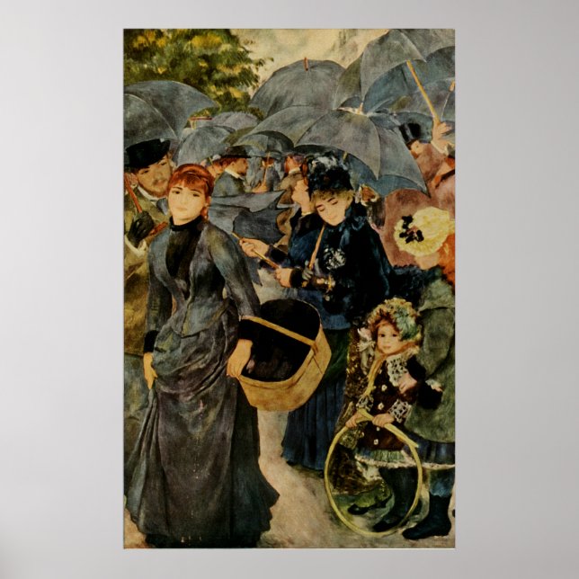 Pierre-Auguste Renoir's The Umbrellas (1883) Poster (Front)