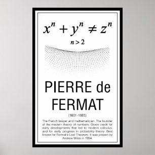 Pierre de Fermat Poster