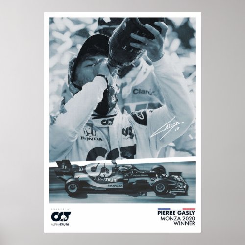 Pierre Gasly Monza Poster