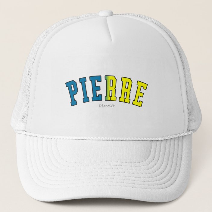 Pierre in South Dakota State Flag Colors Hat