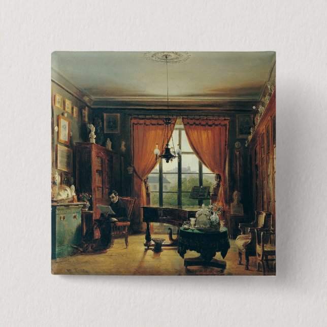 Pierre-Joseph-Guillaume Zimmermann Pinback Button (Front)