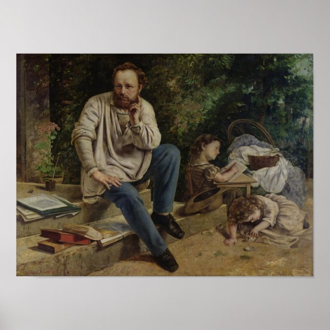 Pierre Joseph Proudhon  and his children Poster (Front)