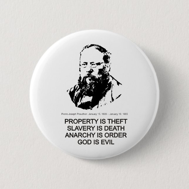 Pierre-Joseph Proudhon Button (Front)