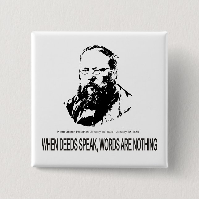 Pierre-Joseph Proudhon Button (Front)