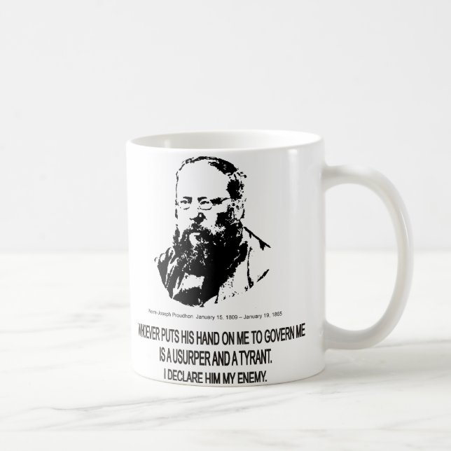 Pierre-Joseph Proudhon Coffee Mug (Right)