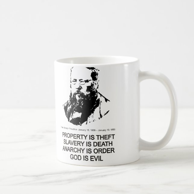 Pierre-Joseph Proudhon Coffee Mug (Right)