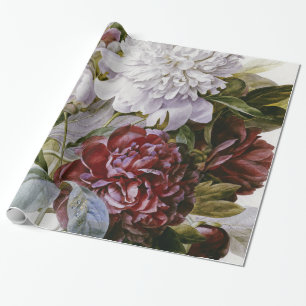 Pierre Joseph Redoute - A Bouquet Peonies Wrapping Paper