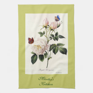 Pierre Joseph Redouté, rose flowers botanical arts Towel