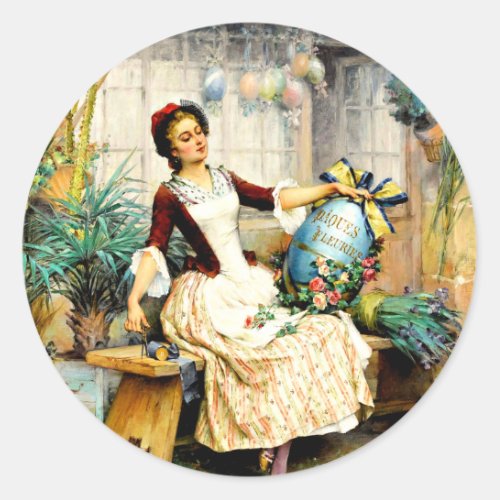 Pierre Outin _ The Easter Egg Classic Round Sticker
