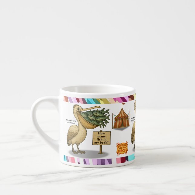 Pierre pelican's brilliant beak espresso cup (Left)