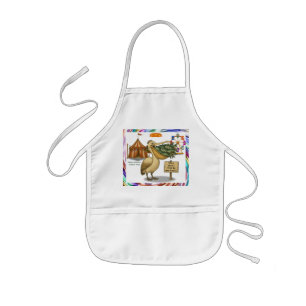 Pierre pelican's brilliant beak kids' apron