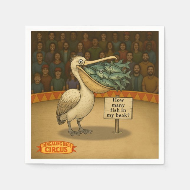 Pierre pelican's brilliant beak napkins (Front)