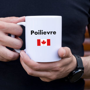 Pierre Poilievre Canada Canadian Flag Light-Color Coffee Mug