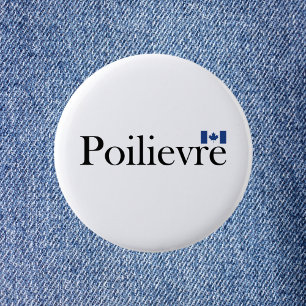 Pierre Poilievre Official Canadian Flag Button