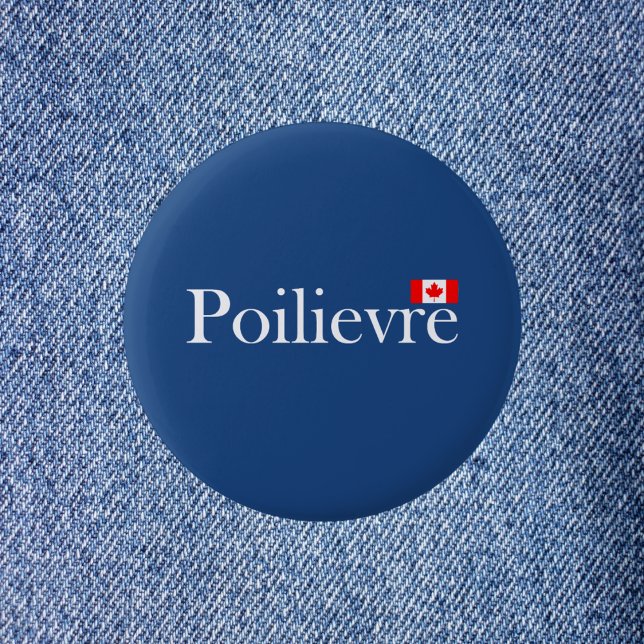 Pierre Poilievre Official Canadian Flag Button (Creator Uploaded)
