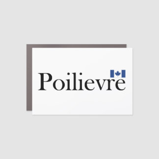 Pierre Poilievre Official Canadian Flag Car Magnet