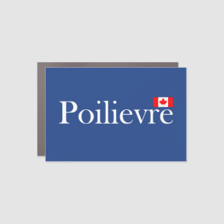 Pierre Poilievre Official Canadian Flag Dark Color Car Magnet
