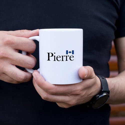 Pierre Poilievre with Official Canada Flag Coffee Mug