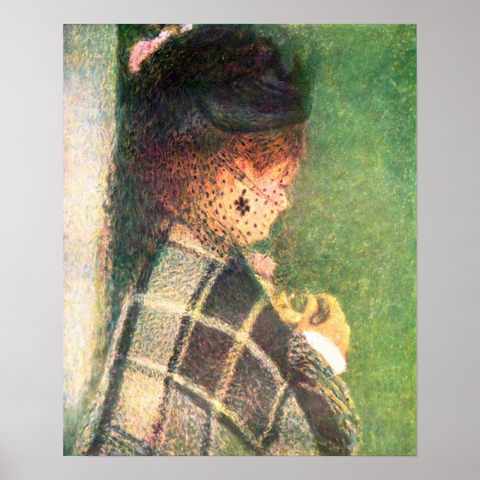 Pierre Renoir   Lady with veil Print