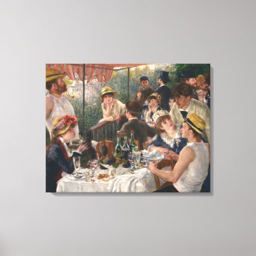 PIERRE RENOIR _ Luncheon of the Boating Party 1881 Canvas Print