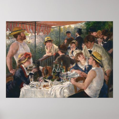 PIERRE RENOIR _ Luncheon of the Boating Party 1881 Poster