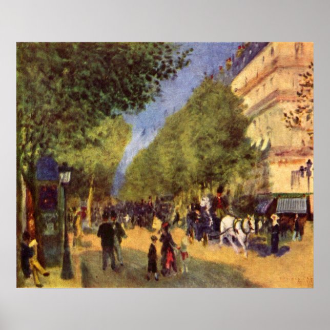 Pierre Renoir - The big boulevards Poster (Front)