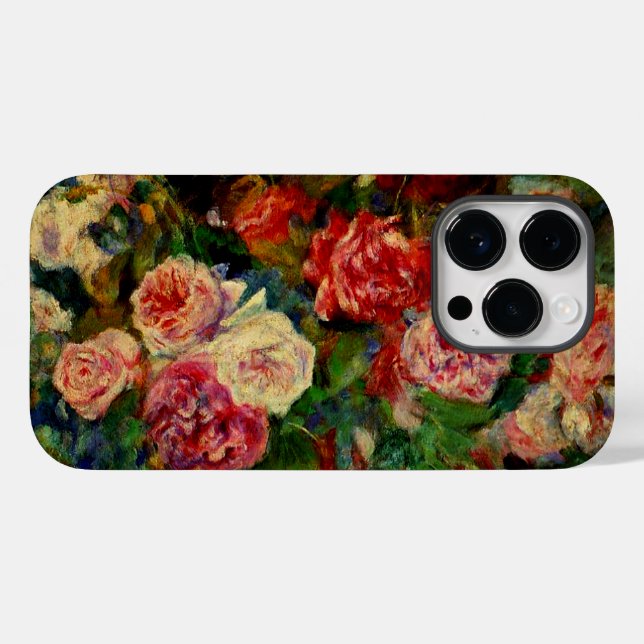 Pierre Renoir's painting, Roses, Case-Mate iPhone Case (Back (Horizontal))