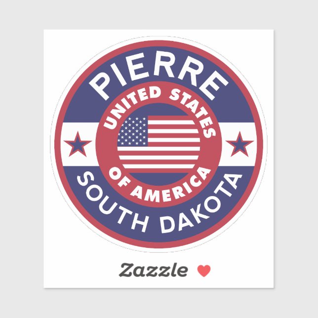 PIERRE, South Dakota Sticker (Sheet)