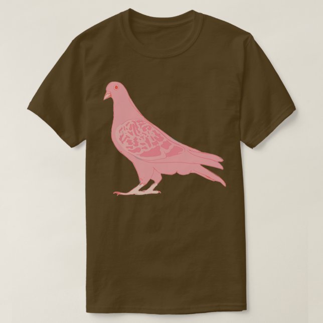Pierre the Pink Pigeon T-Shirt (Design Front)