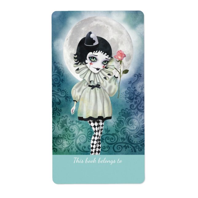 Pierrette Under the Icy Moon Bookplates Labels (Front)