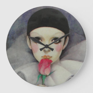 Pierrot 1980s large clock